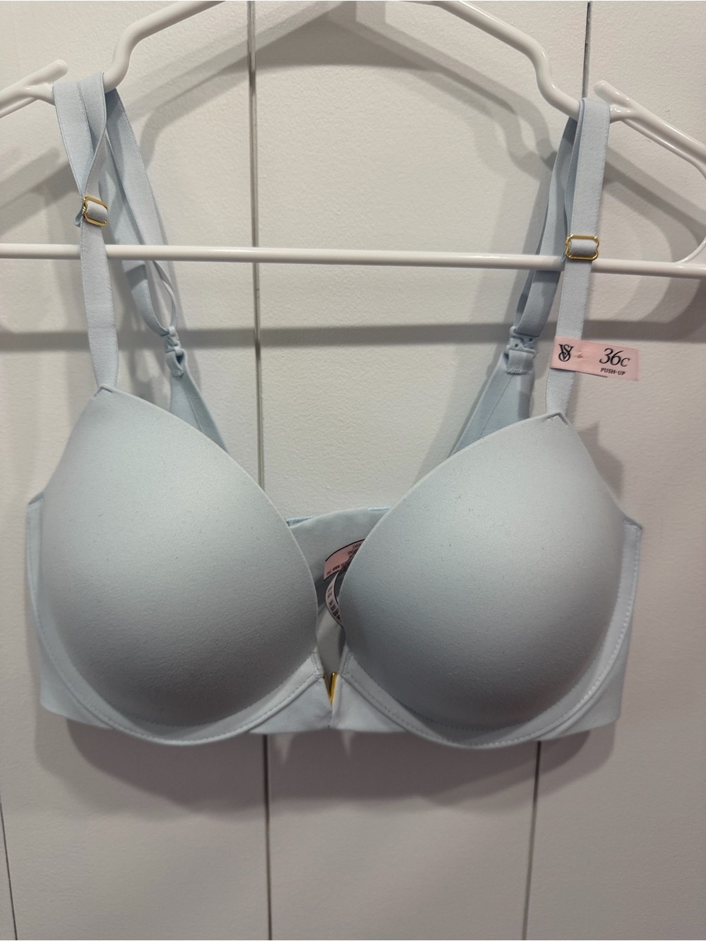 NWT Victoria’s Secret Love Cloud Smoothing Light Blue Push-Up Bra Women’s 36C